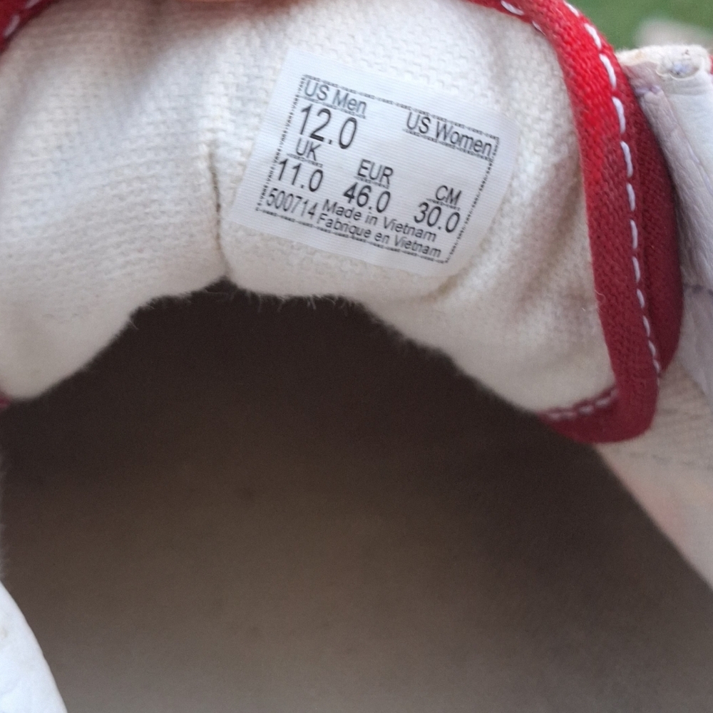 Vans Old Skool Checkerboard Racing Red & White 12 - Picture 6 of 9